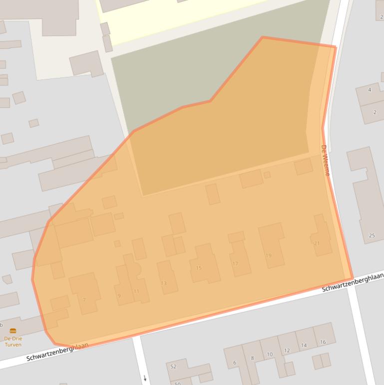 Kaart van postcodegebied 9201JX.