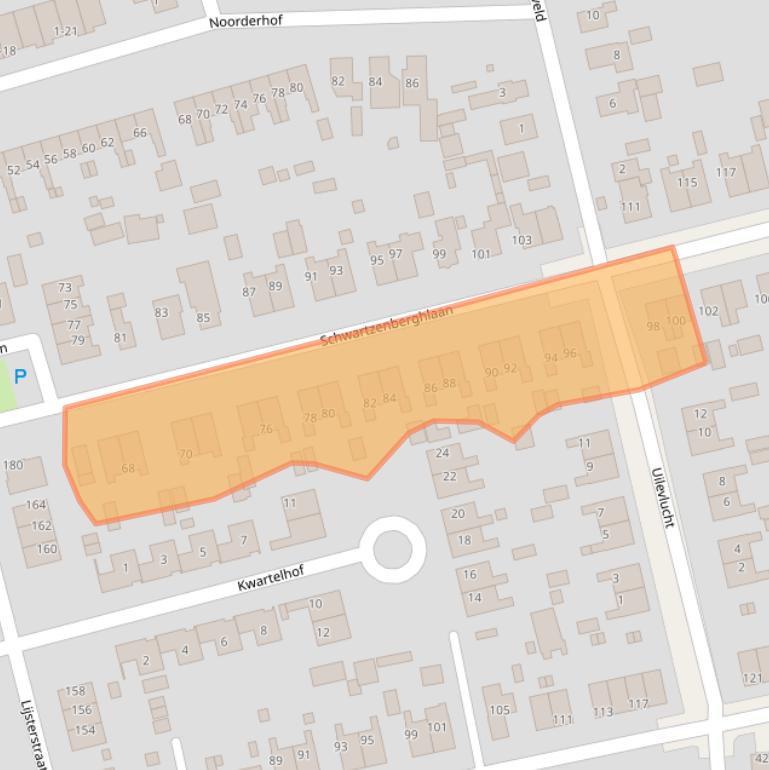 Kaart van postcodegebied 9201KE.