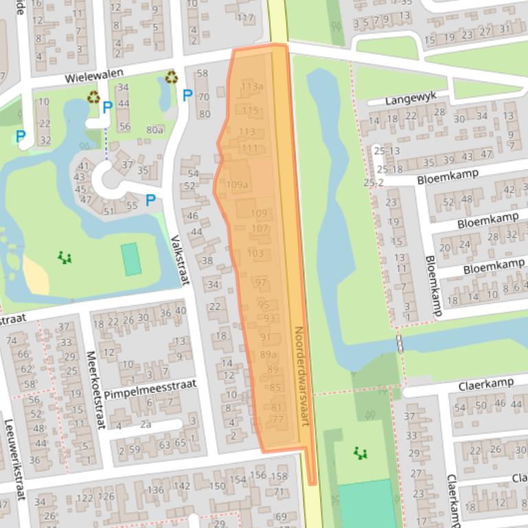 Kaart van postcodegebied 9201KH.