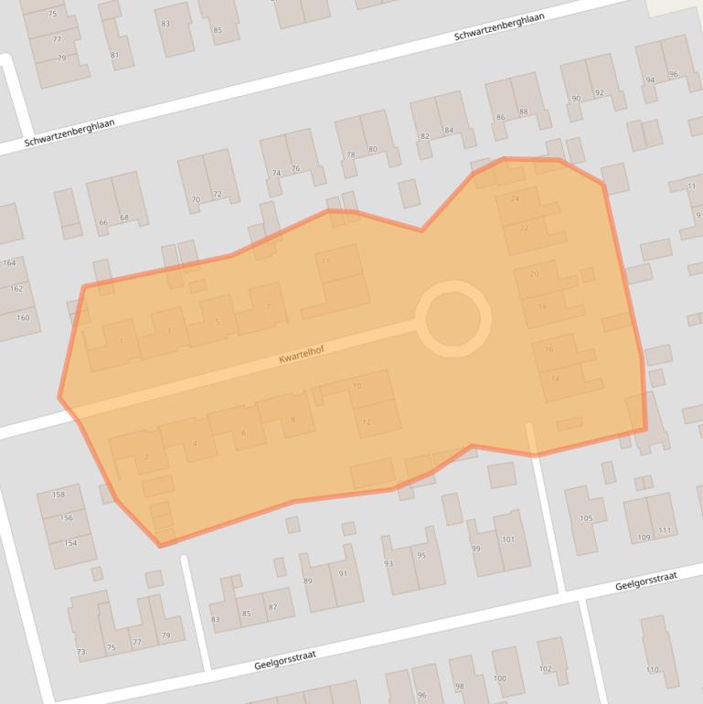 Kaart van postcodegebied 9201KW.