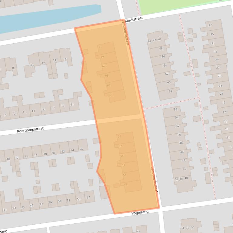 Kaart van postcodegebied 9201SP.