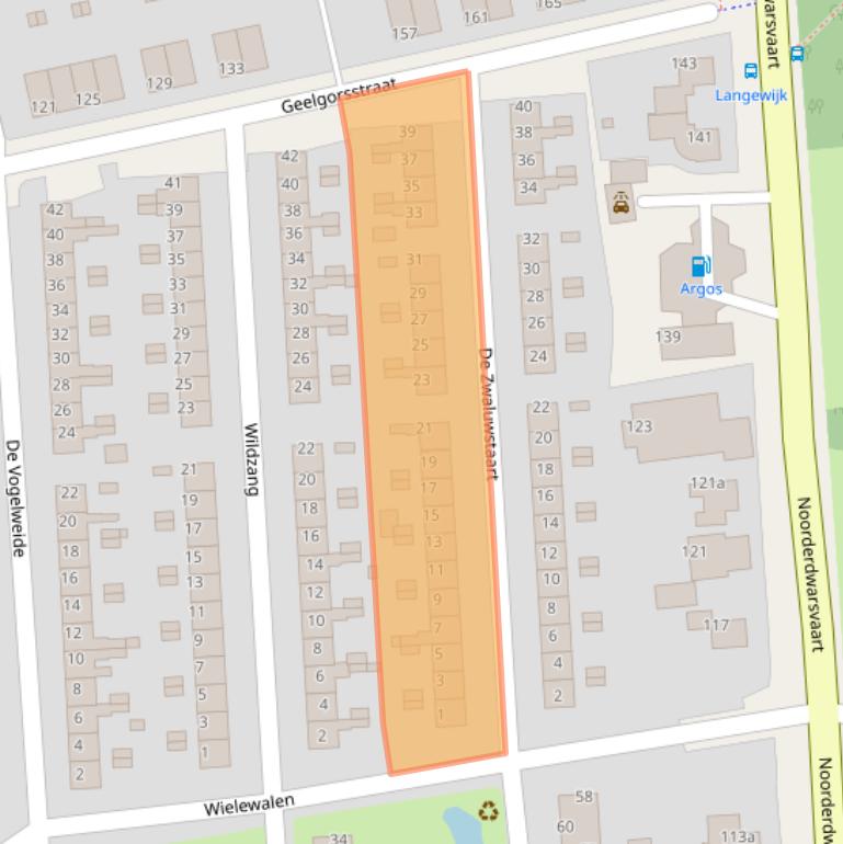 Kaart van postcodegebied 9201TA.