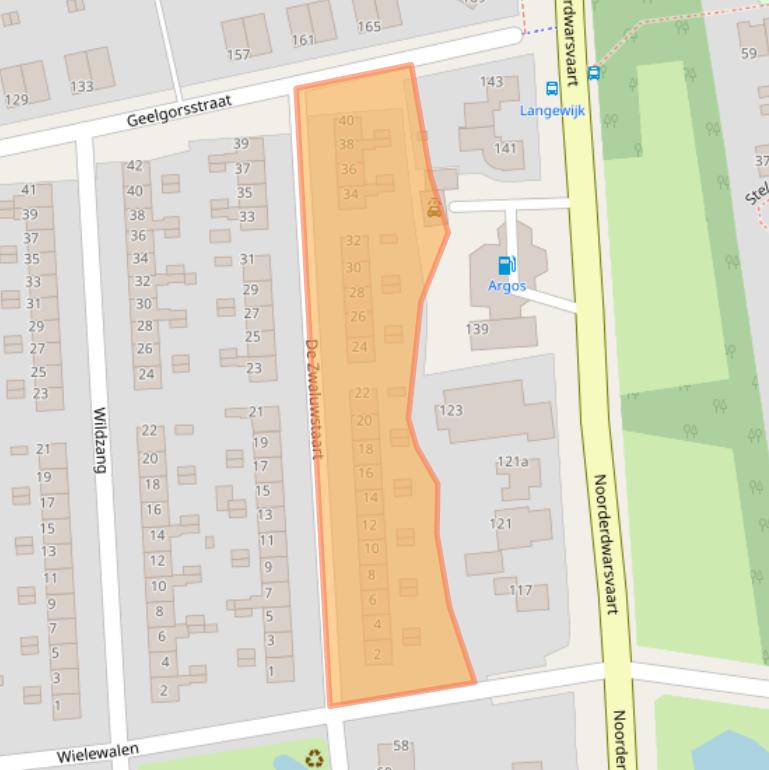 Kaart van postcodegebied 9201TB.