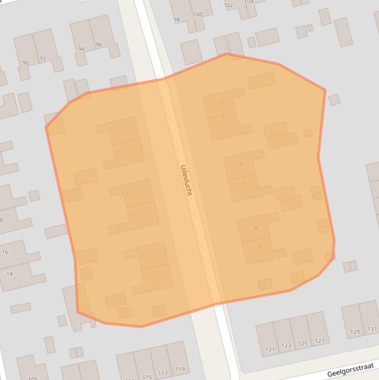 Kaart van postcodegebied 9201TG.