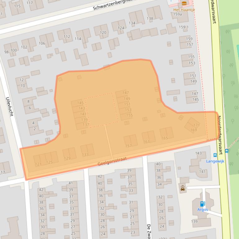 Kaart van postcodegebied 9201TV.