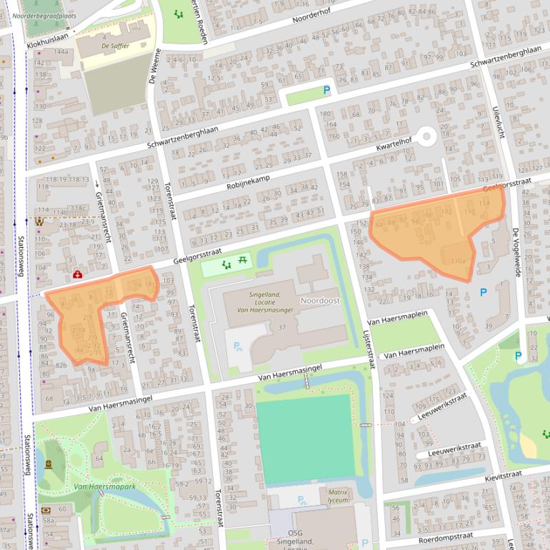 Kaart van postcodegebied 9201TW.
