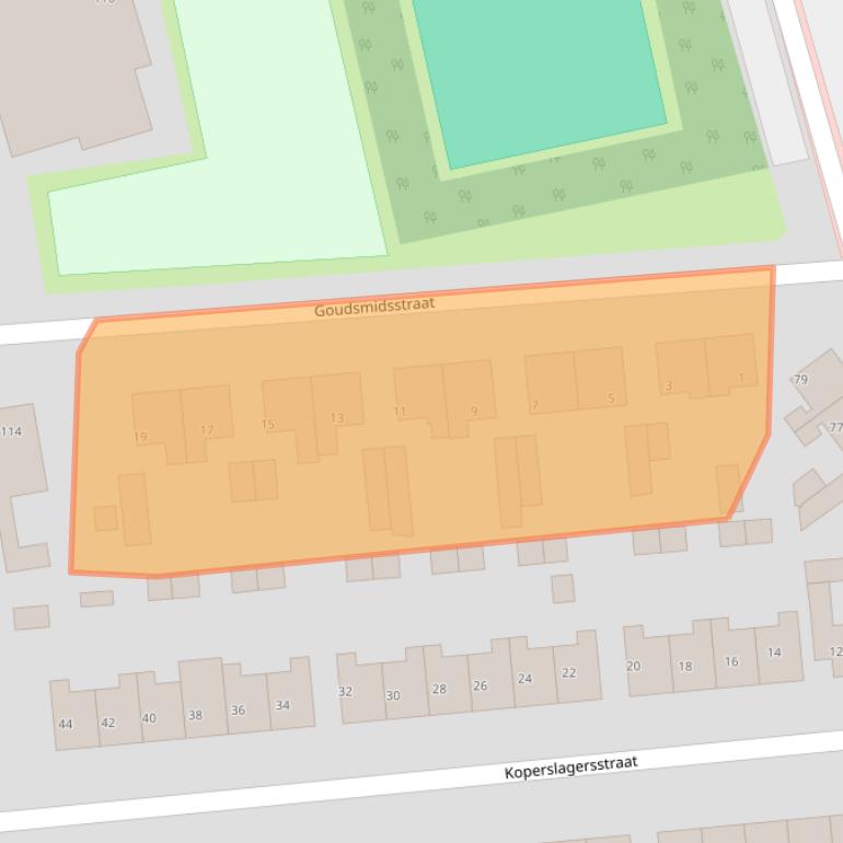 Kaart van postcodegebied 9201VH.
