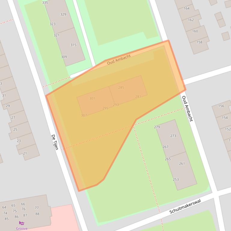 Kaart van postcodegebied 9201VW.