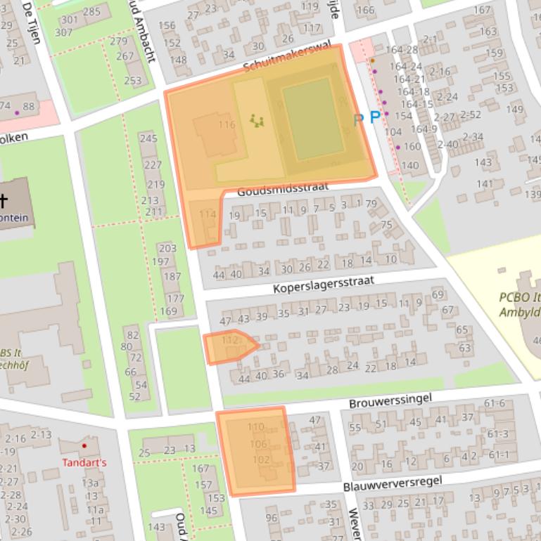 Kaart van postcodegebied 9201XE.