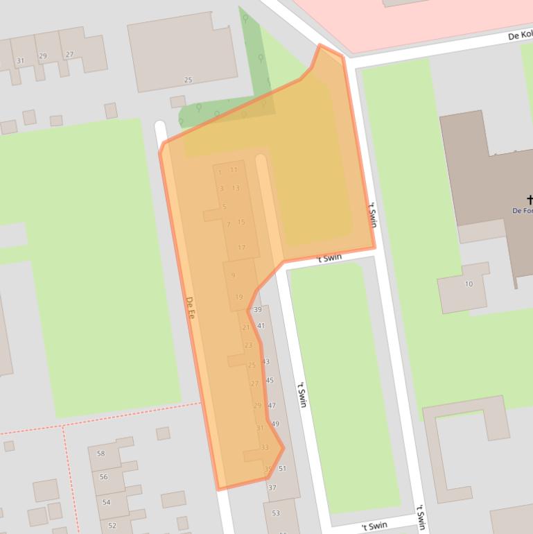 Kaart van postcodegebied 9201XV.