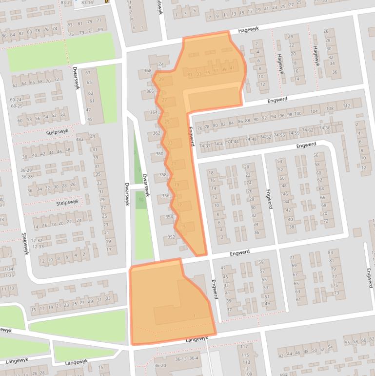 Kaart van postcodegebied 9202AN.