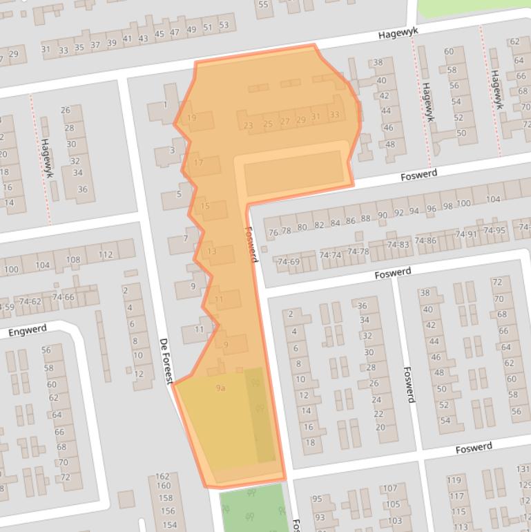 Kaart van postcodegebied 9202AX.