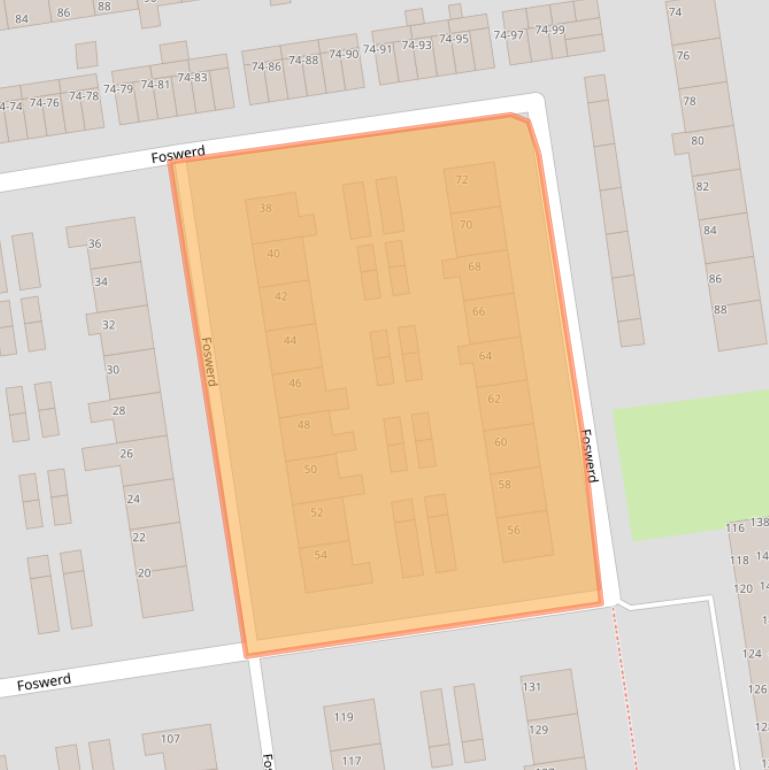 Kaart van postcodegebied 9202BA.