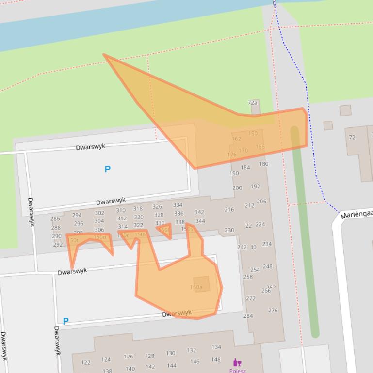 Kaart van postcodegebied 9202BS.