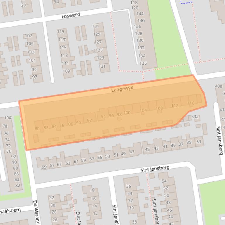 Kaart van postcodegebied 9202CS.
