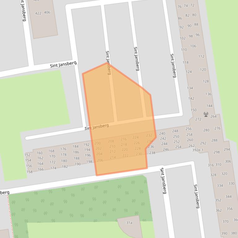 Kaart van postcodegebied 9202EM.