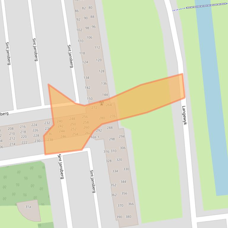 Kaart van postcodegebied 9202EN.