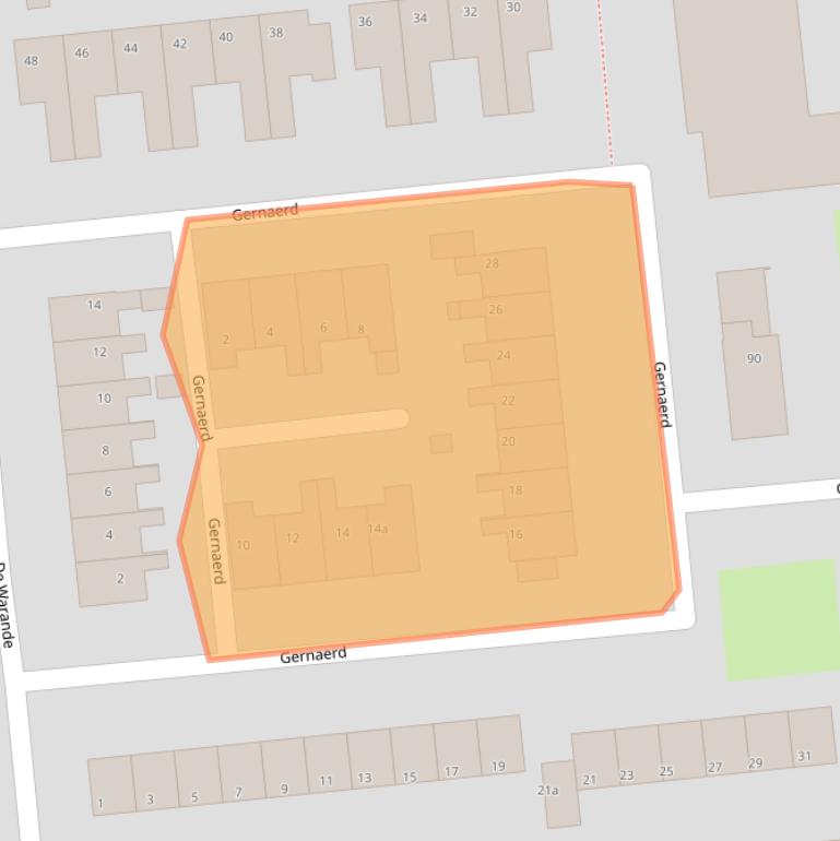 Kaart van postcodegebied 9202GE.