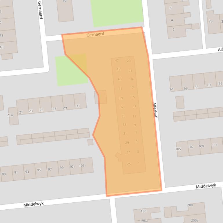 Kaart van postcodegebied 9202GH.