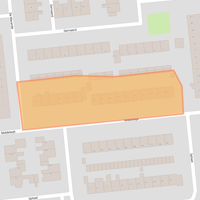 Kaart van postcodegebied 9202GR.