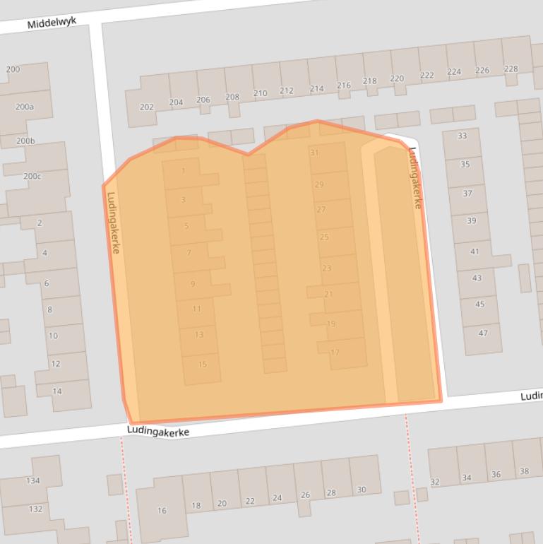 Kaart van postcodegebied 9202HH.
