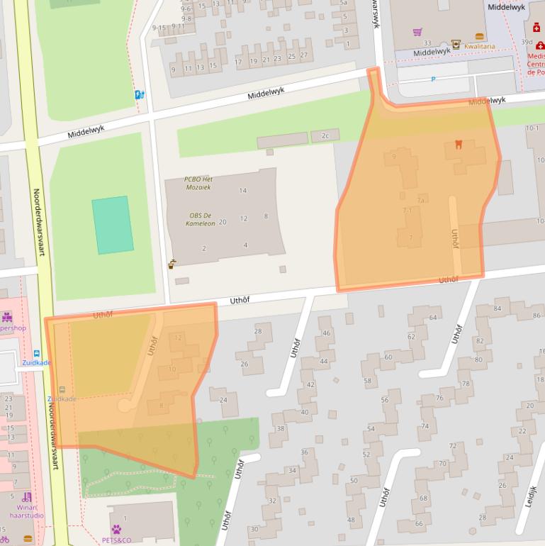 Kaart van postcodegebied 9202HL.