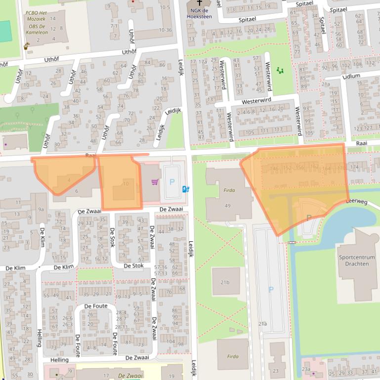 Kaart van postcodegebied 9202HW.