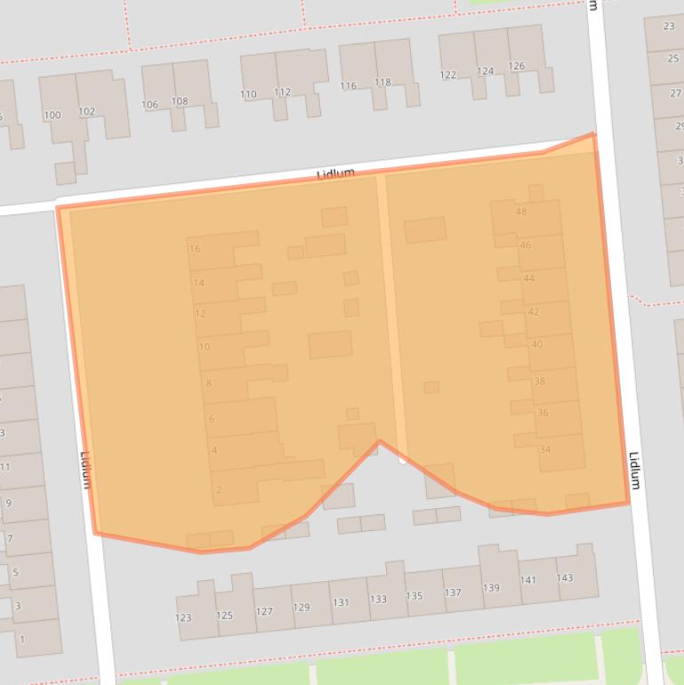 Kaart van postcodegebied 9202JG.