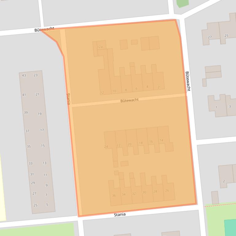 Kaart van postcodegebied 9202JS.