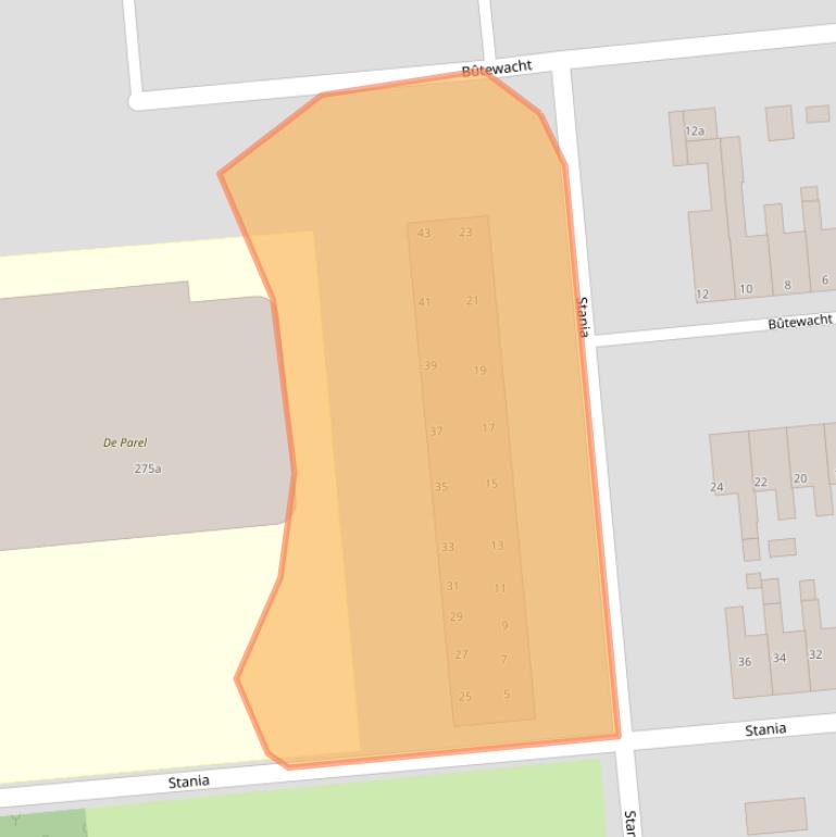 Kaart van postcodegebied 9202JX.