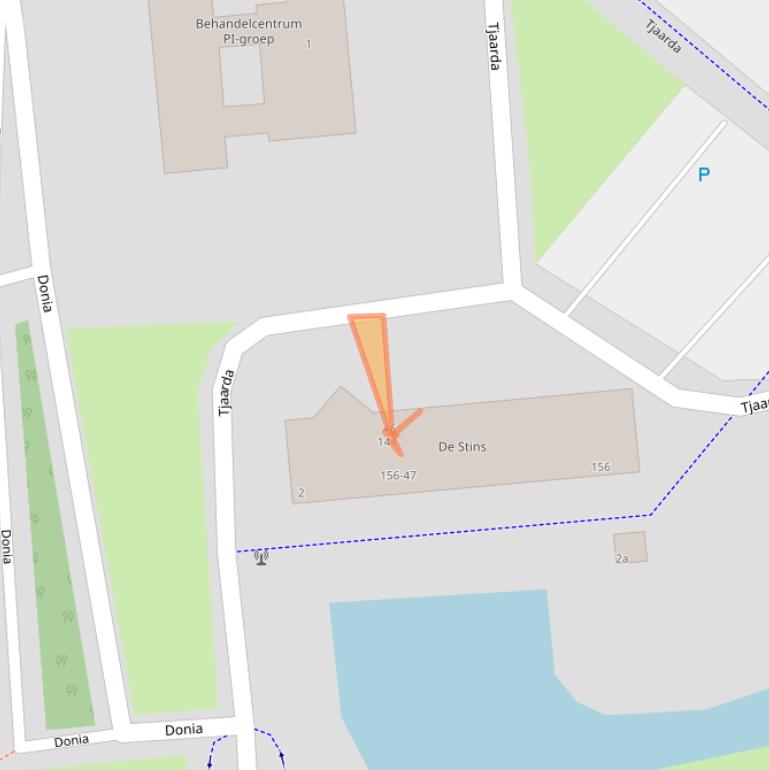 Kaart van postcodegebied 9202KN.