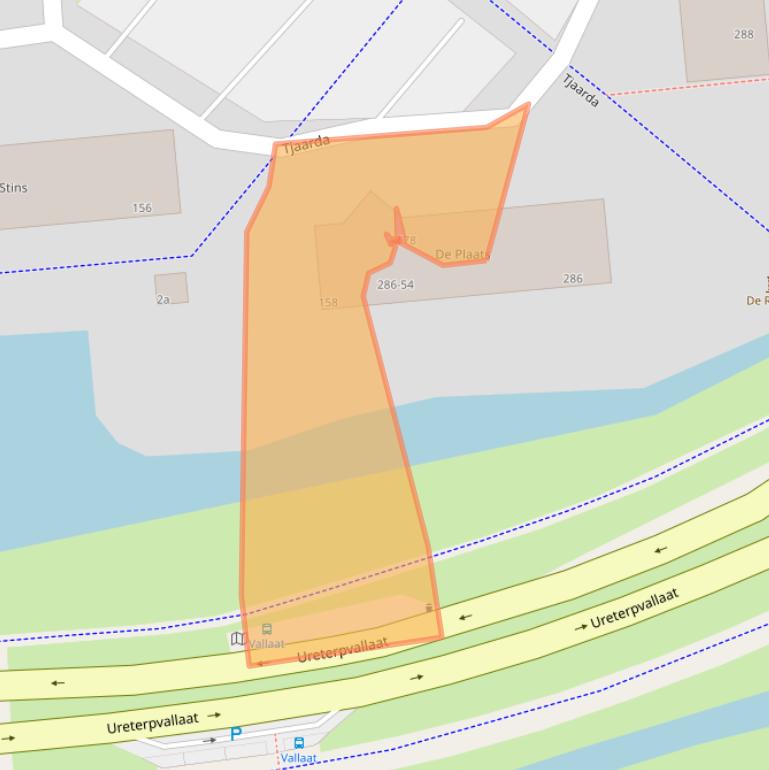 Kaart van postcodegebied 9202KS.