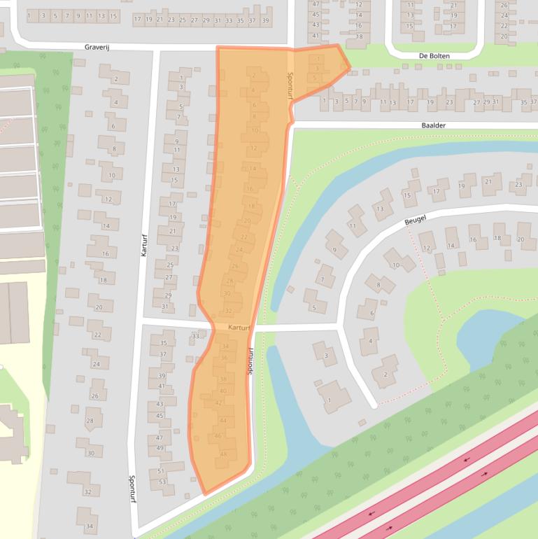 Kaart van postcodegebied 9202MD.