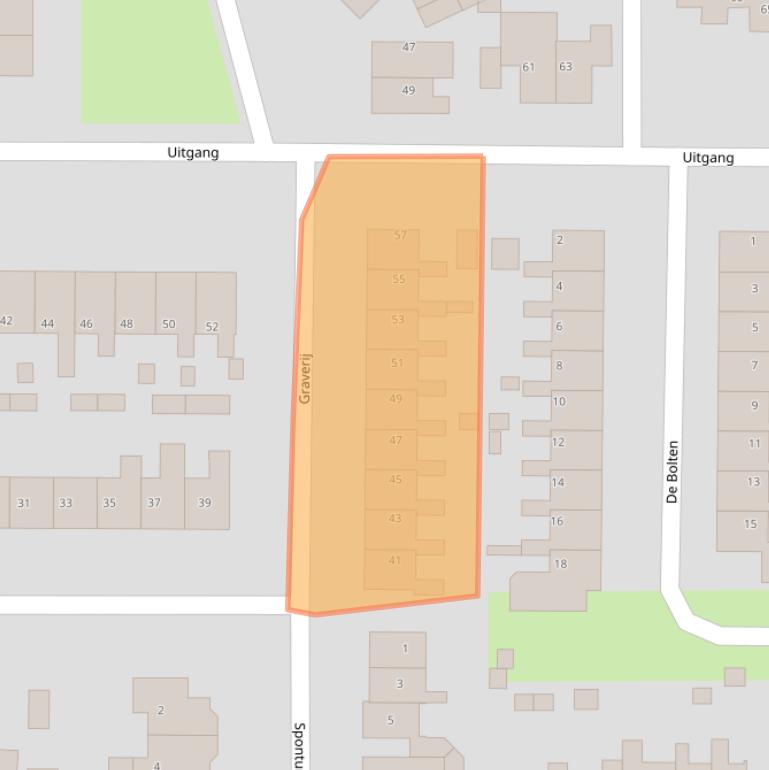 Kaart van postcodegebied 9202NM.