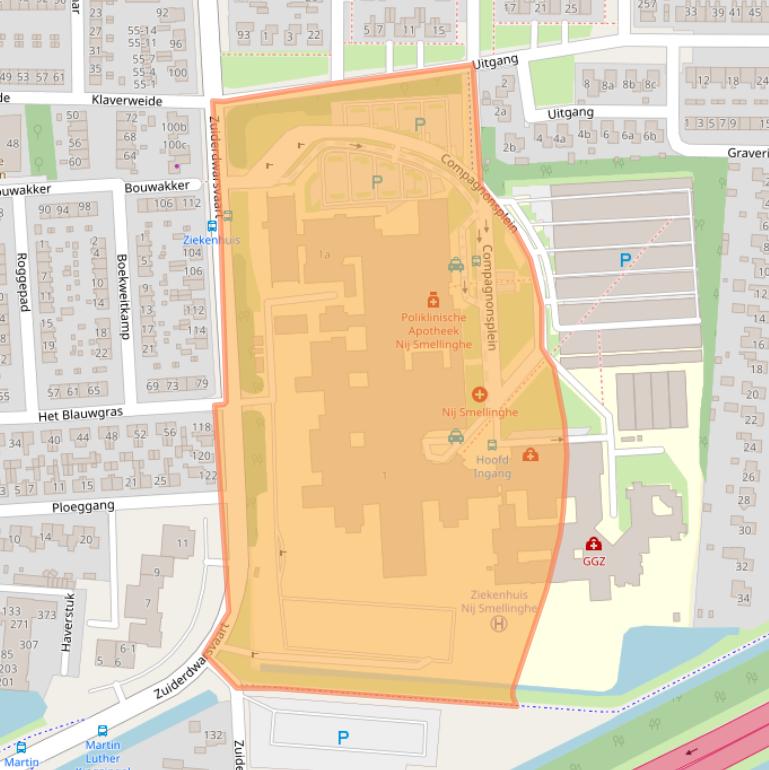 Kaart van postcodegebied 9202NN.