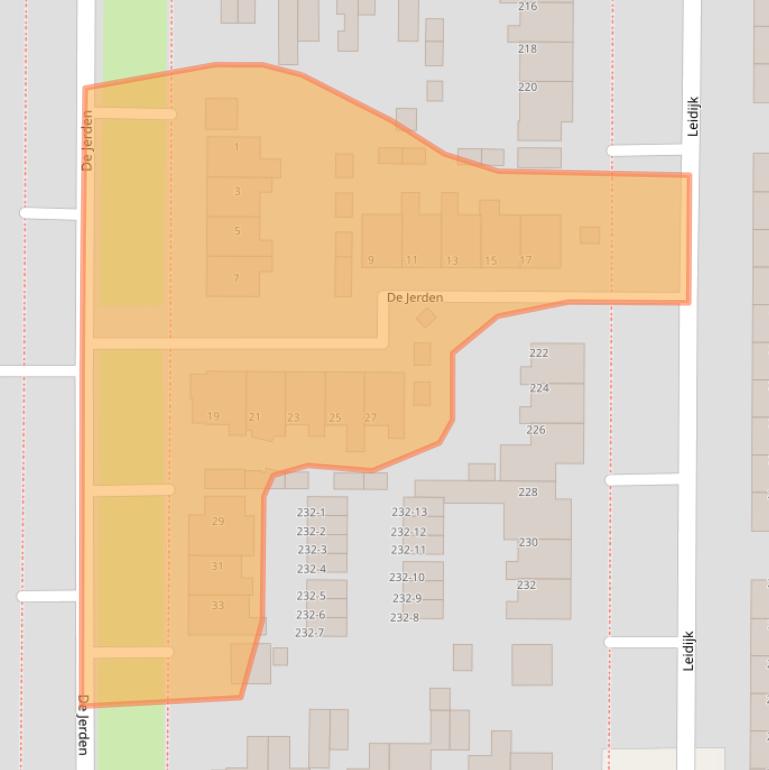 Kaart van postcodegebied 9202VK.