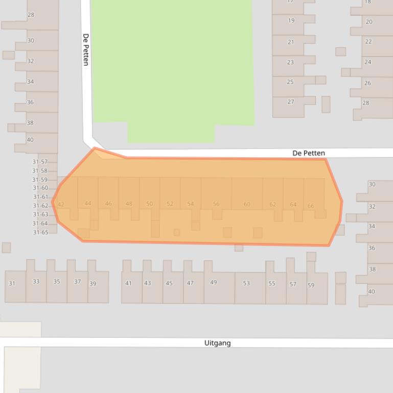 Kaart van postcodegebied 9202VR.