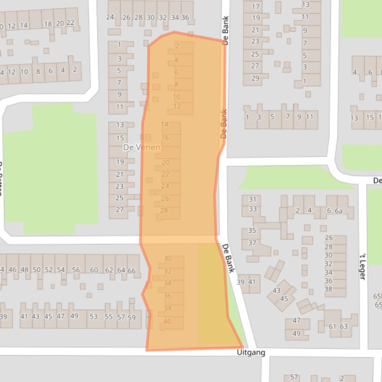 Kaart van postcodegebied 9202VT.