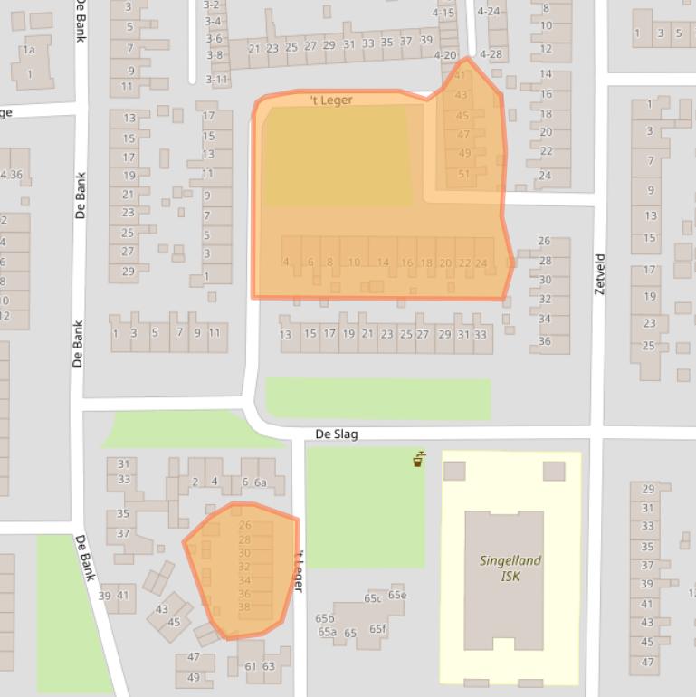 Kaart van postcodegebied 9202VW.