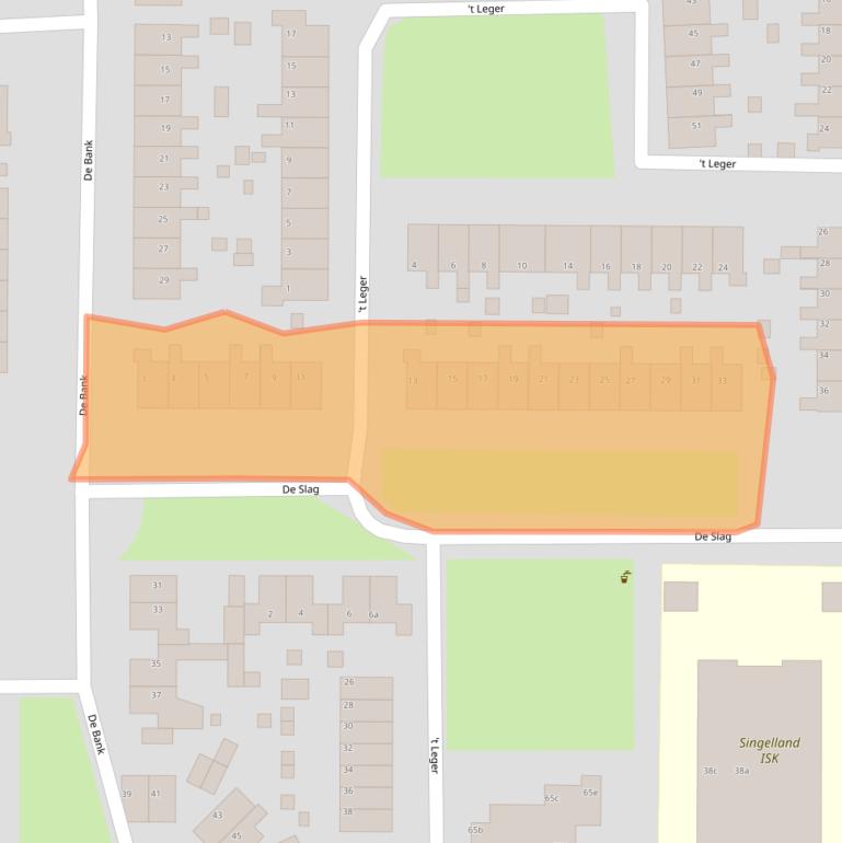 Kaart van postcodegebied 9202VX.