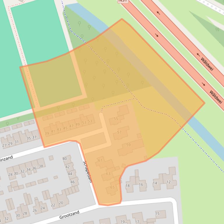 Kaart van postcodegebied 9202XB.