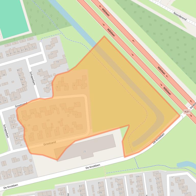 Kaart van postcodegebied 9202XE.