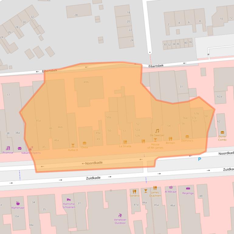 Kaart van postcodegebied 9203CE.