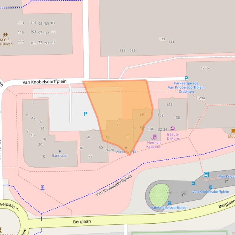 Kaart van postcodegebied 9203DK.