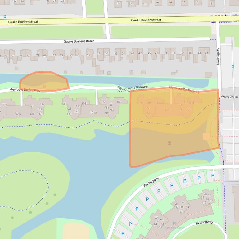 Kaart van postcodegebied 9203DR.