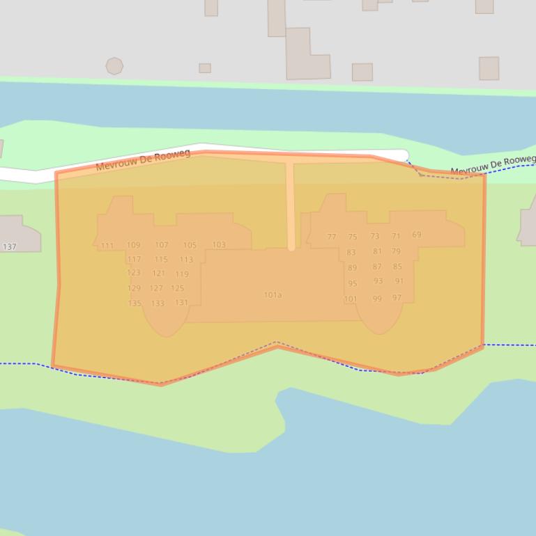 Kaart van postcodegebied 9203DS.