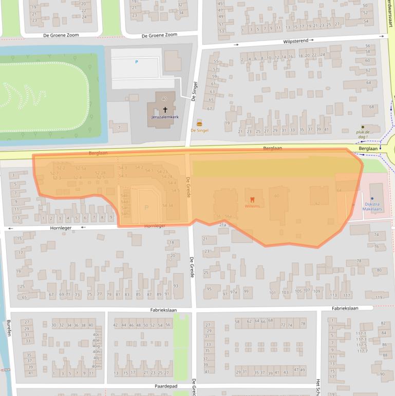 Kaart van postcodegebied 9203EJ.