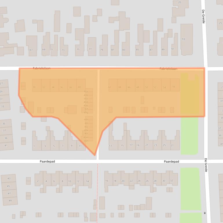 Kaart van postcodegebied 9203EN.