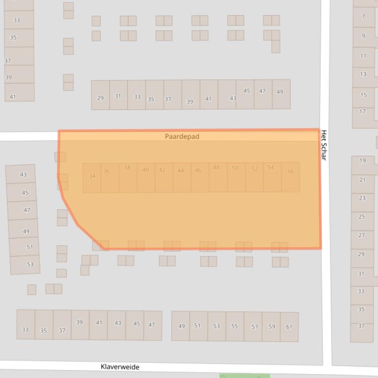 Kaart van postcodegebied 9203EV.