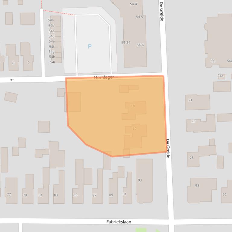 Kaart van postcodegebied 9203EZ.